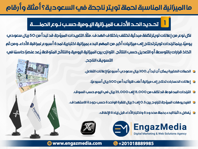 تحديد الحد الأدنى للميزانية اليومية حسب نوع الحملة