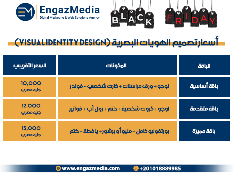 أسعار تصميم الهويات البصرية (Visual Identity Design)