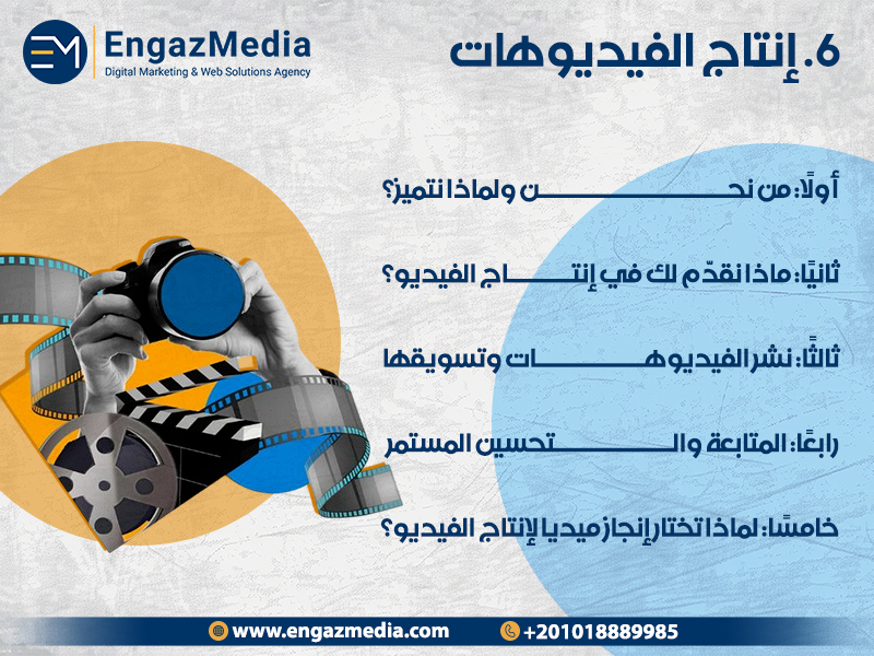 6. إنتاج الفيديوهات
