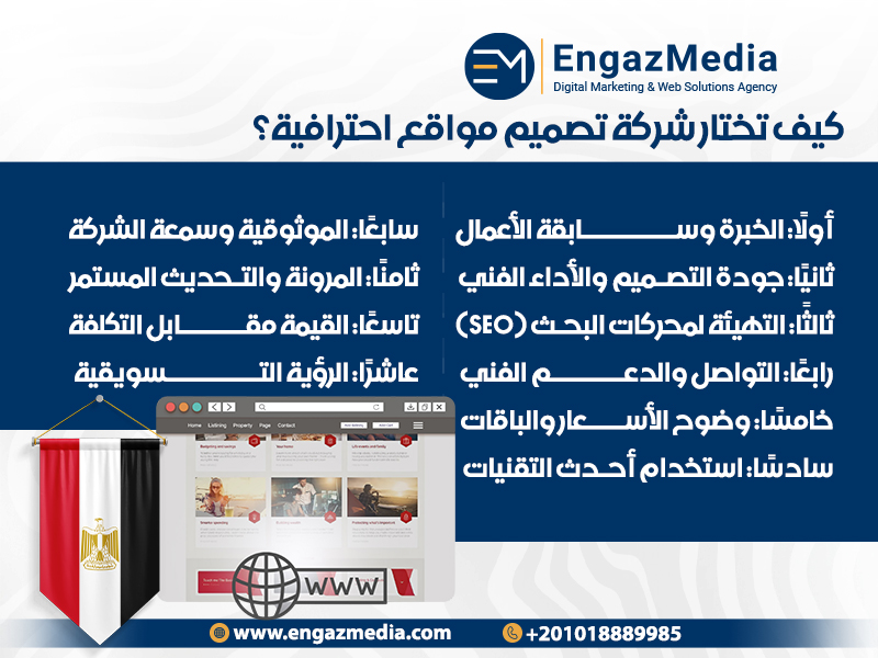  كيف تختار شركة تصميم مواقع احترافية؟
