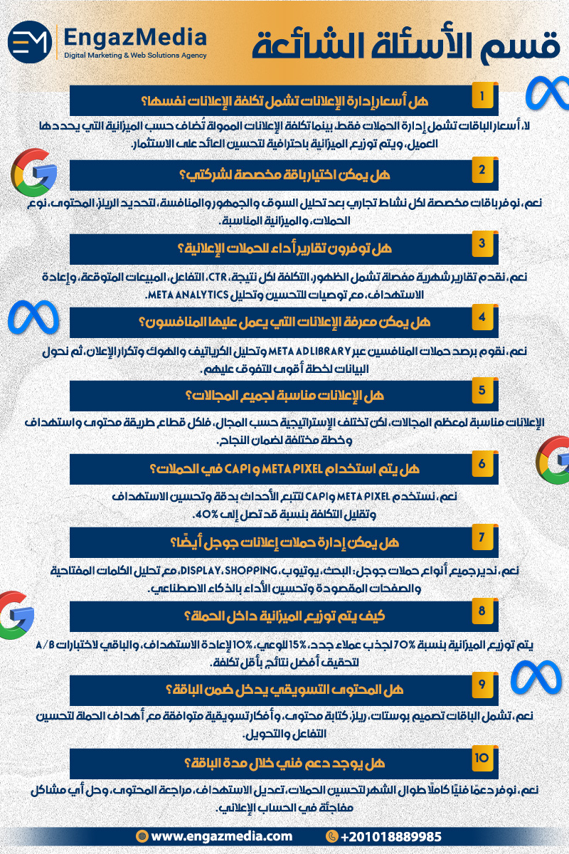 قسم الأسئلة الشائعة