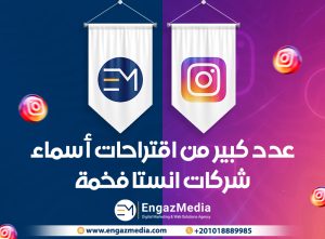 عدد كبير من اقتراحات أسماء شركات انستا فخمة