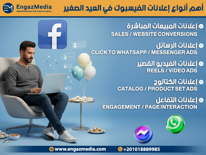 أهم أنواع إعلانات الفيسبوك في العيد الصغير