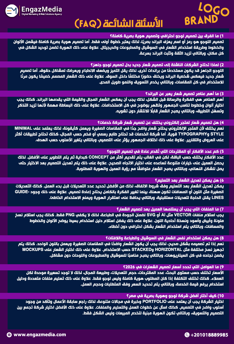 الأسئلة الشائعة (FAQ)
