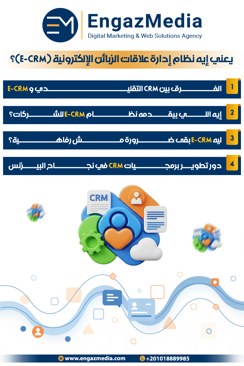 يعني إيه نظام إدارة علاقات الزبائن الإلكترونية (E-CRM)؟