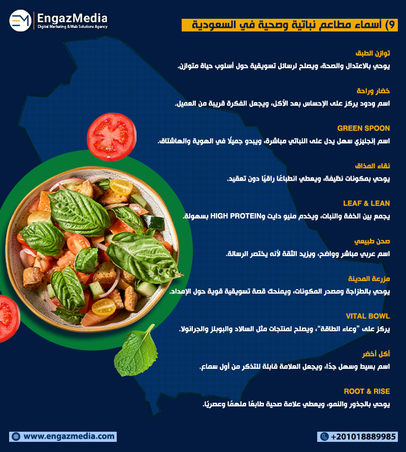 أسماء مطاعم نباتية وصحية في السعودية 