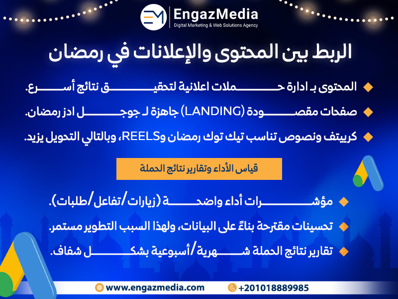 الربط بين المحتوى والإعلانات في رمضان 
