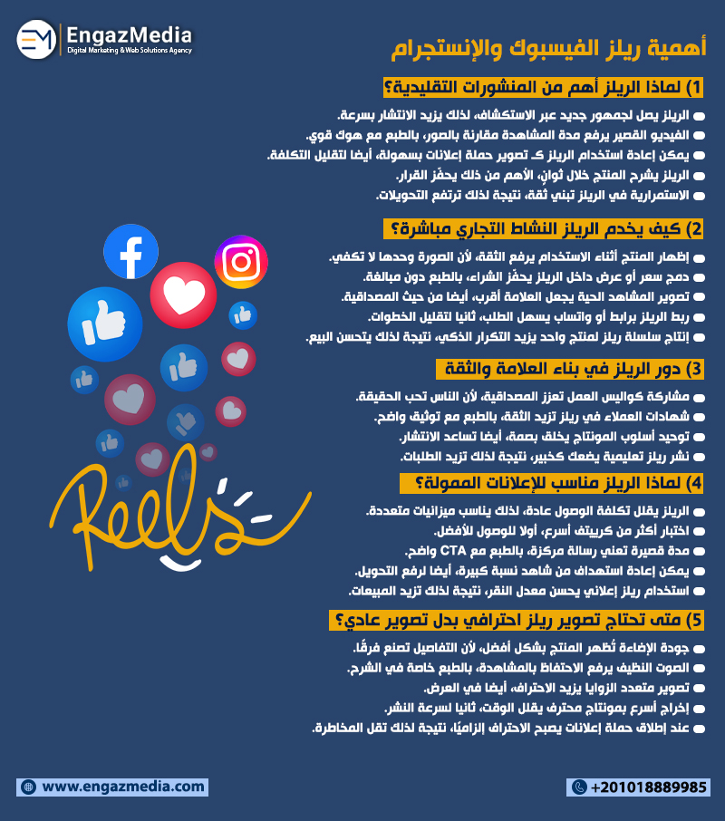 أهمية ريلز الفيسبوك والإنستجرام