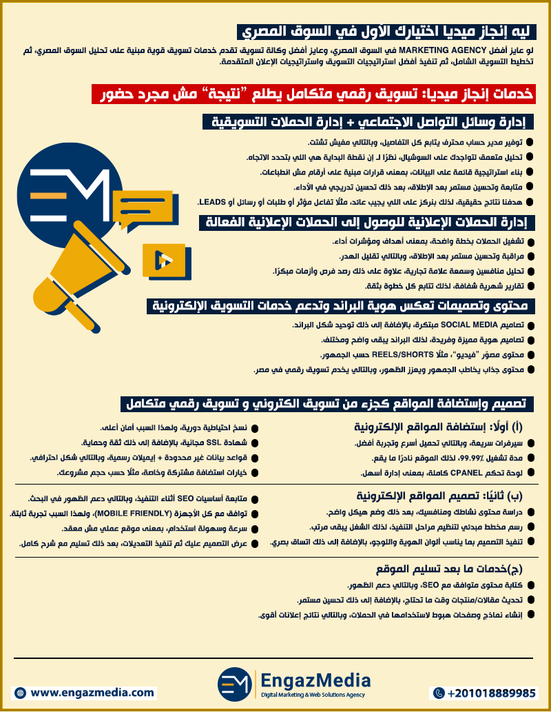  ليه إنجاز ميديا اختيارك الأول في السوق المصري