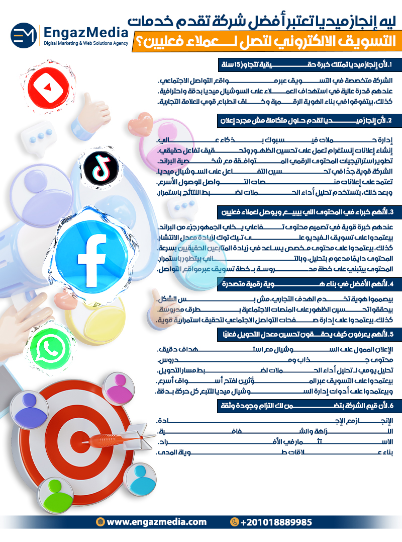ليه إنجاز ميديا تعتبر أفضل شركة تقدم خدمات التسويق الالكتروني لتصل لعملاء فعليين؟