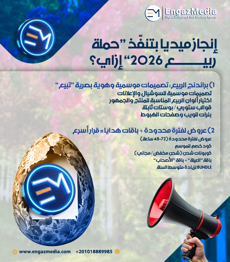 إنجاز ميديا بتنفّذ “حملة ربيع 2026” إزاي؟