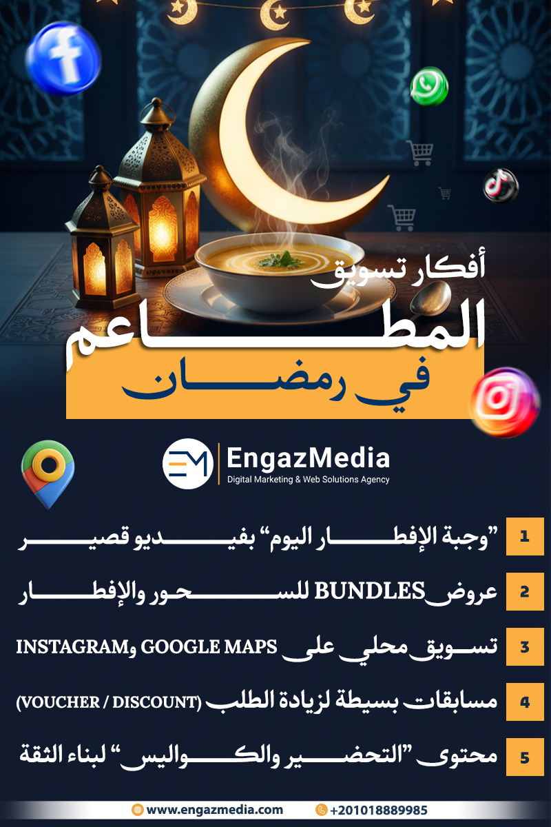 أفكار تسويق المطاعم في رمضان