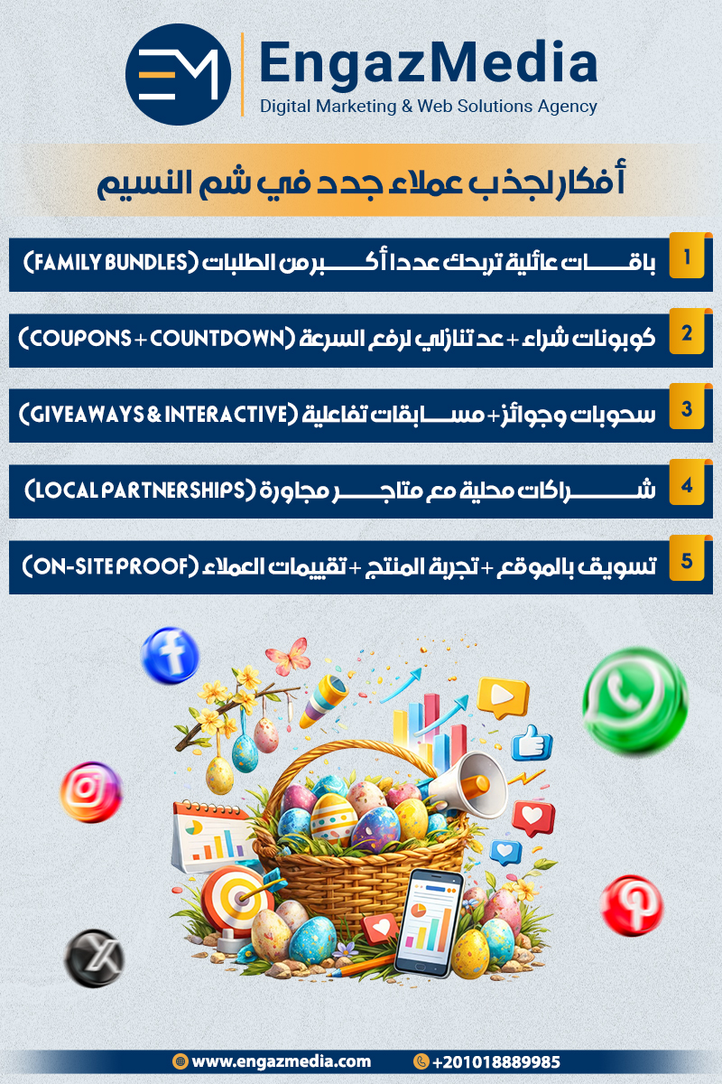 أفكار لجذب عملاء جدد في شم النسيم