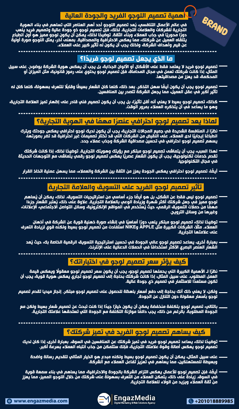 أهمية تصميم اللوجو الفريد والجودة العالية