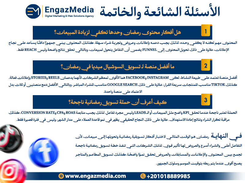 الأسئلة الشائعة والخاتمة