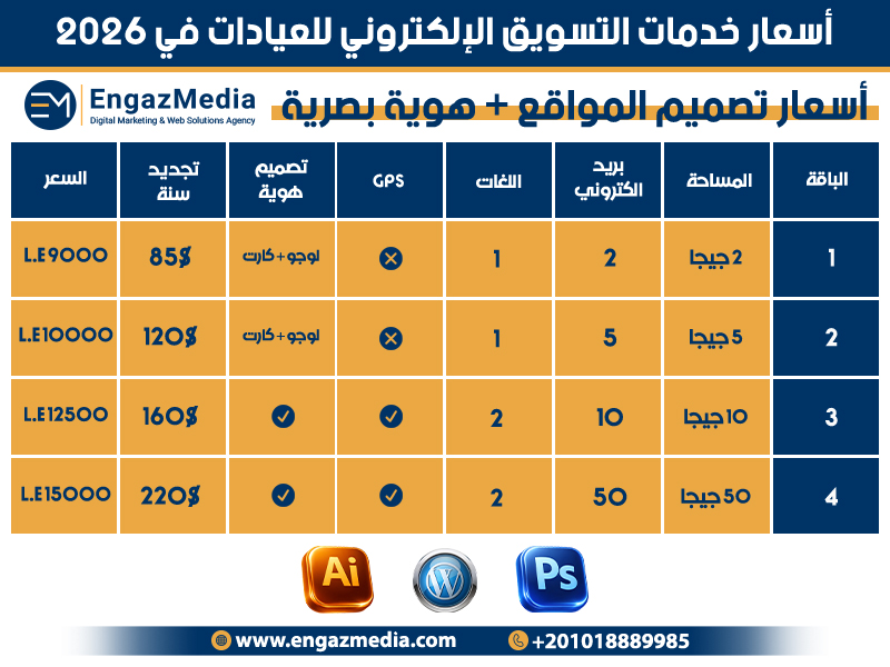 اسعار تصميم المواقع + هوية بصرية