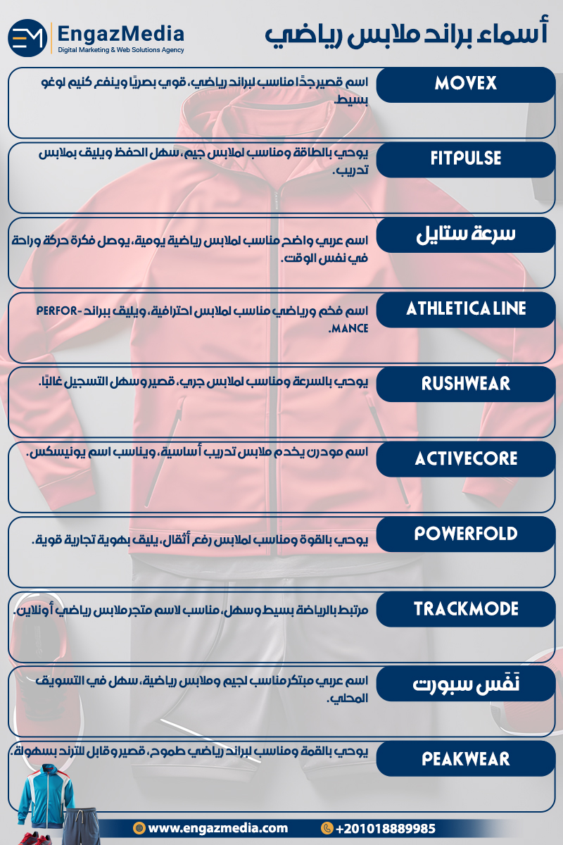 أسماء براند ملابس رياضي