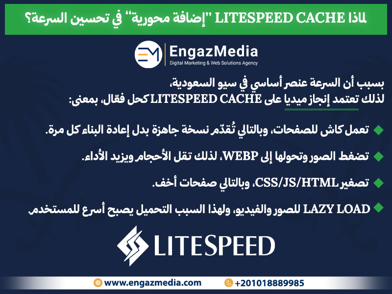 لماذا LiteSpeed Cache “إضافة محورية” في تحسين السرعة؟