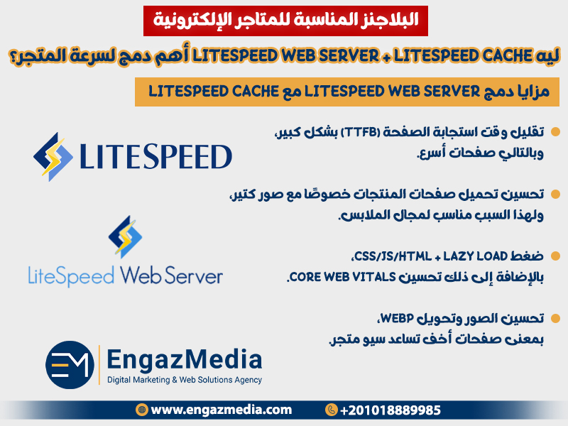 ليه LiteSpeed Web Server + LiteSpeed Cache أهم دمج لسرعة المتجر؟