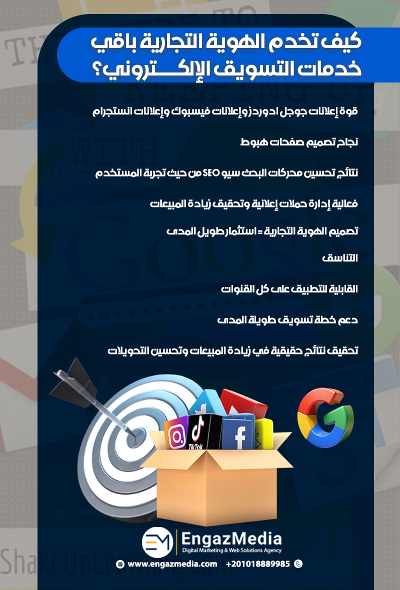 كيف تخدم الهوية التجارية باقي خدمات التسويق الإلكتروني؟
