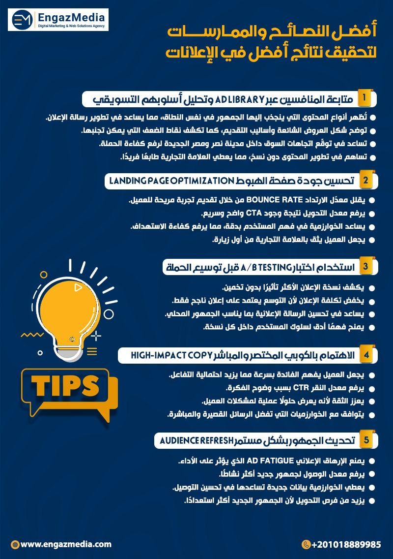 أفضل النصائح والممارسات لتحقيق نتائج أفضل في الإعلانات