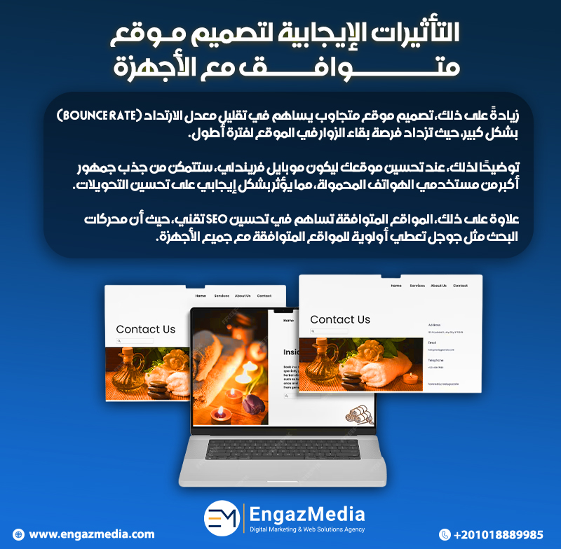 التأثيرات الإيجابية لتصميم موقع متوافق مع الأجهزة
