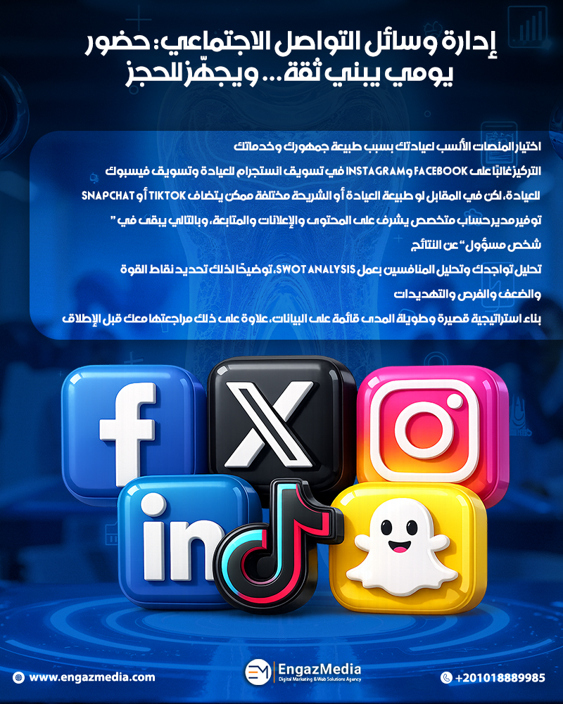إدارة وسائل التواصل الاجتماعي: حضور يومي يبني ثقة… ويجهّز للحجز
