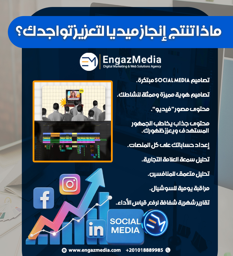 ماذا تنتج إنجاز ميديا لتعزيز تواجدك؟
