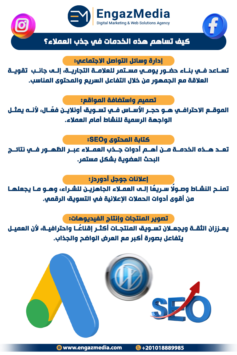 كيف تساهم هذه الخدمات في جذب العملاء؟
