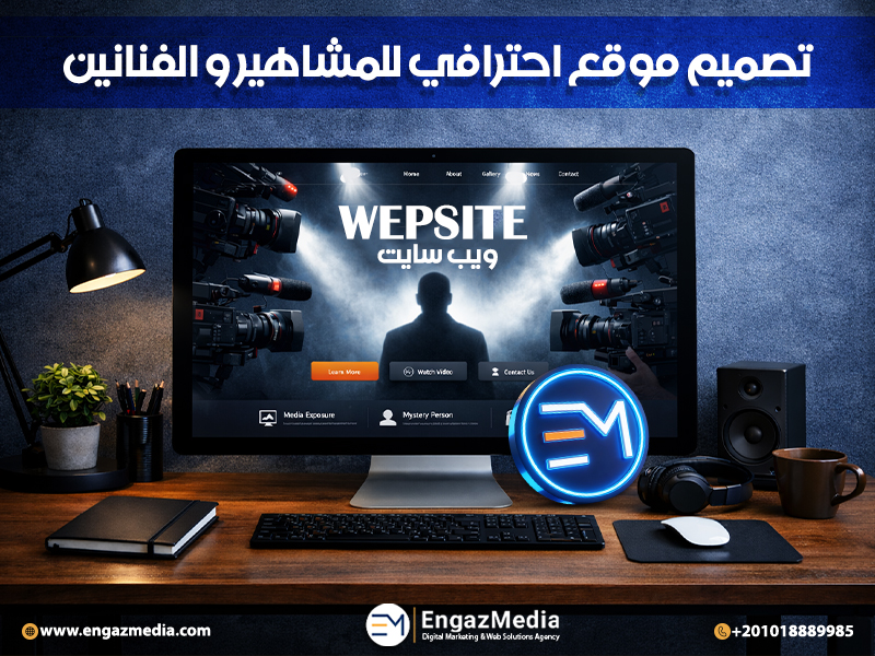 تصميم موقع احترافي للمشاهير و الفنانين
