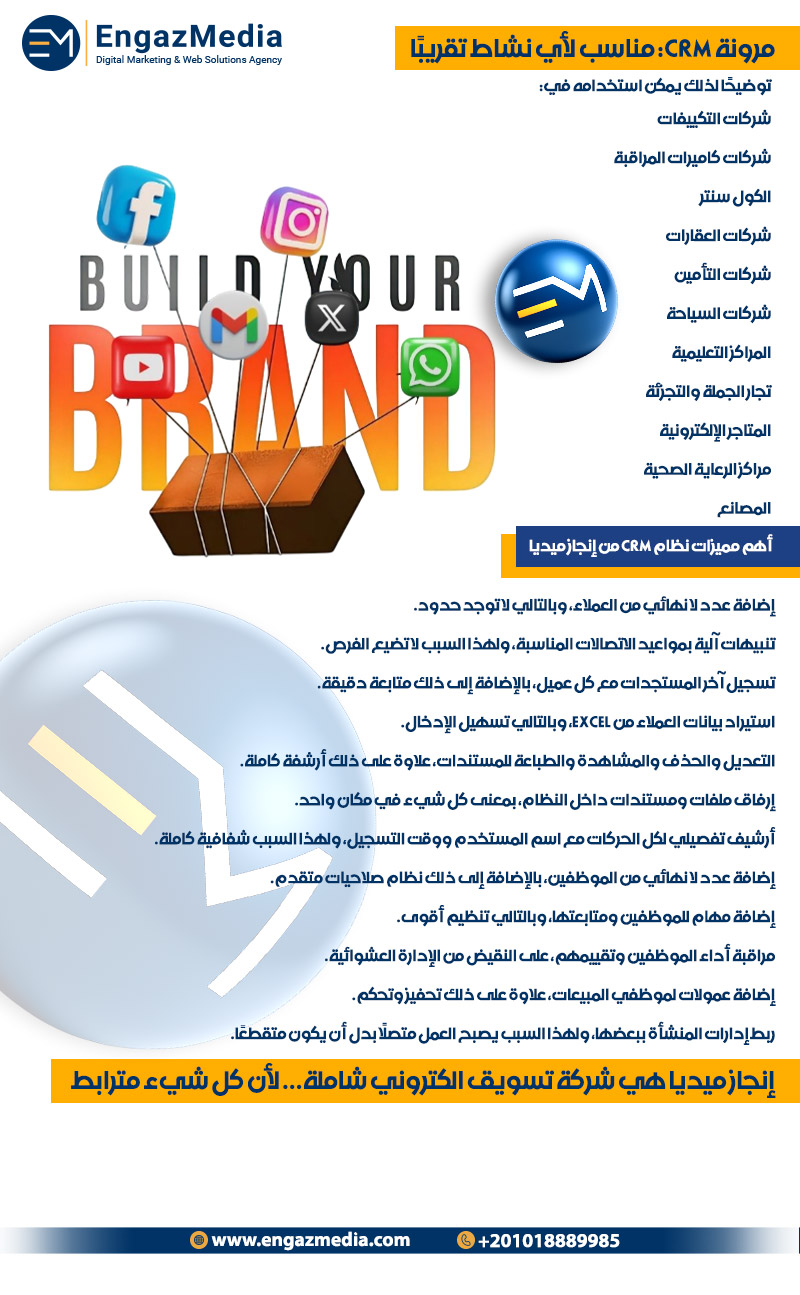 مرونة CRM: مناسب لأي نشاط تقريبًا