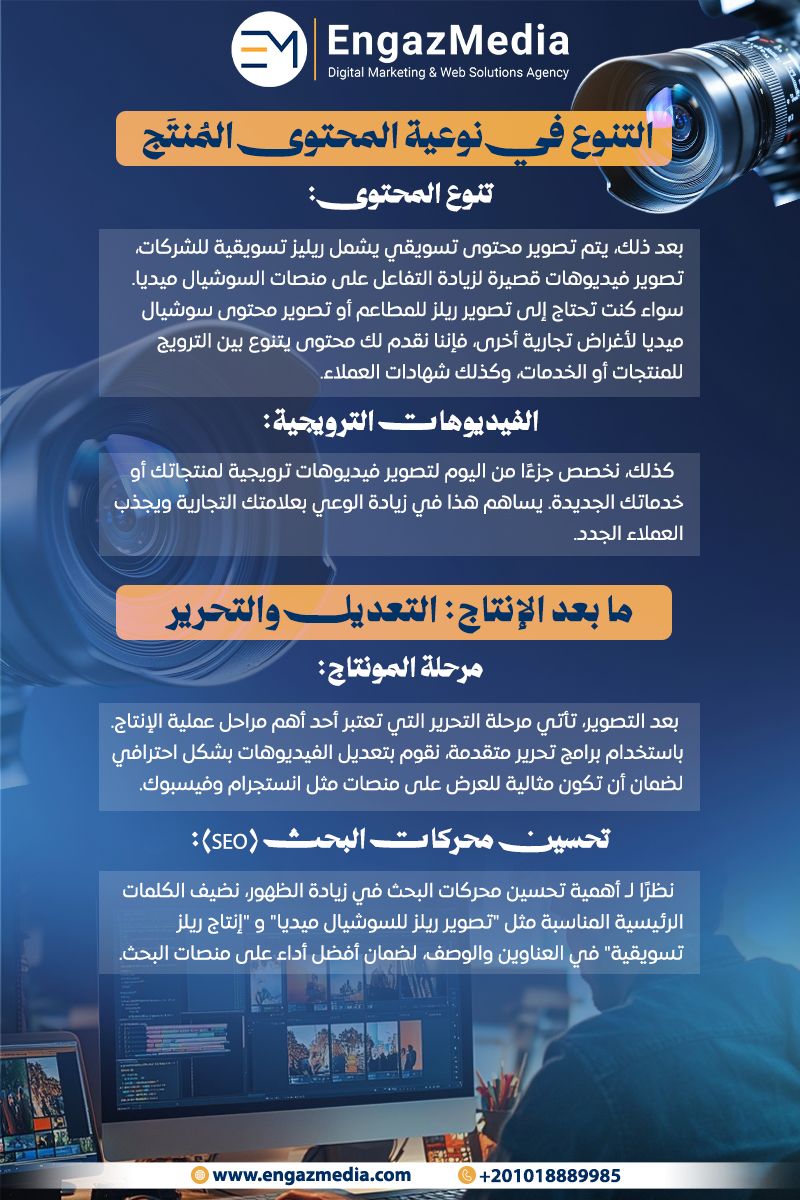  التنوع في نوعية المحتوى المُنتَج
