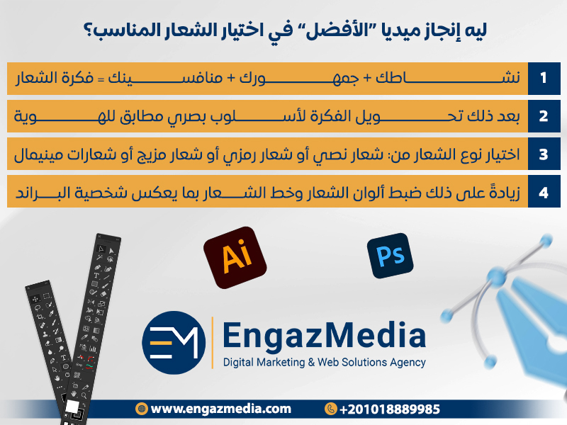 ليه إنجاز ميديا “الأفضل” في اختيار الشعار المناسب؟