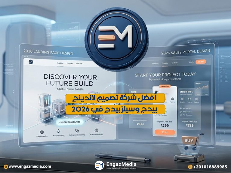 أفضل شركة تصميم لاندينج بيدج وسيلز بيدج في 2026