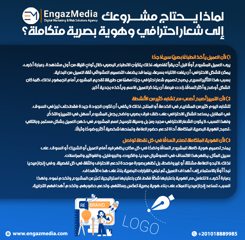 لماذا يحتاج مشروعك إلى شعار احترافي وهوية بصرية متكاملة؟