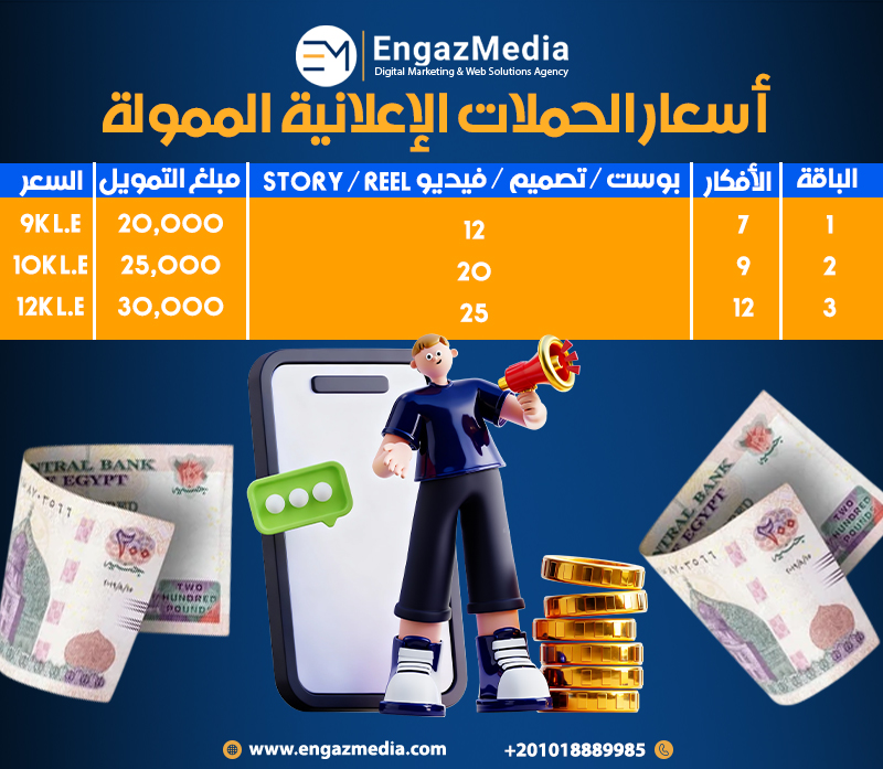 أسعار الحملات الإعلانية الممولة