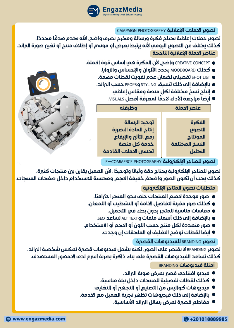 تصوير الحملات الإعلانية Campaign Photography