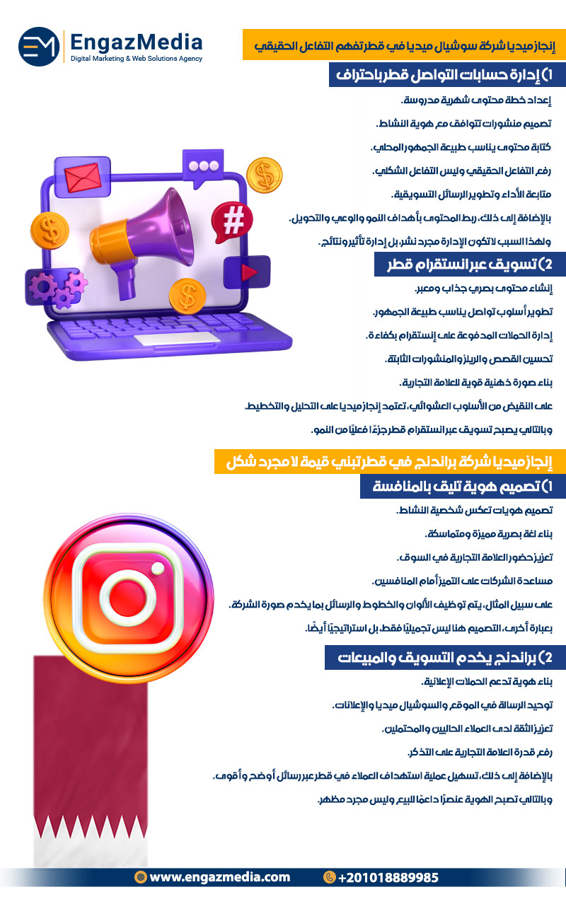 إنجاز ميديا شركة سوشيال ميديا في قطر تفهم التفاعل الحقيقي