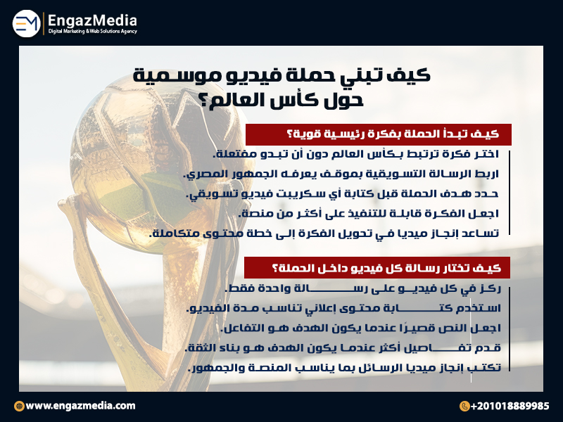 4. كيف تبني حملة فيديو موسمية حول كأس العالم؟