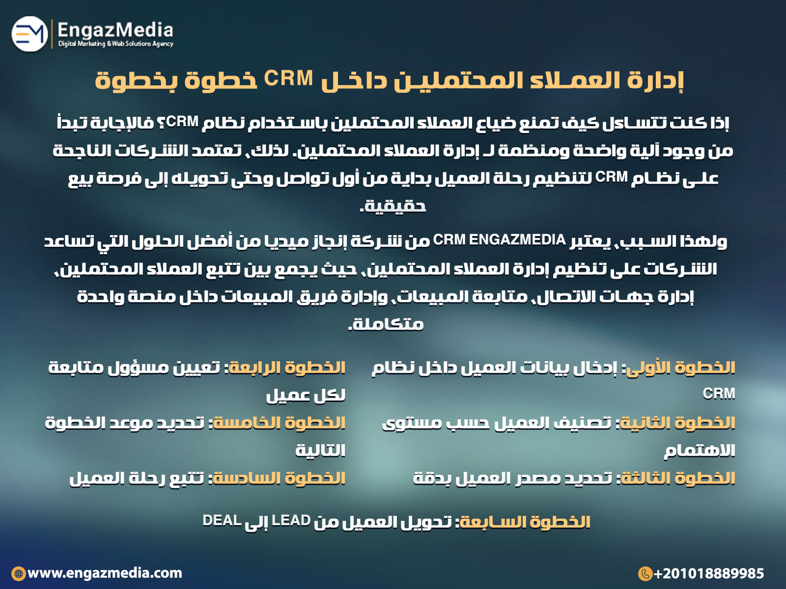إدارة العملاء المحتملين داخل CRM خطوة بخطوة