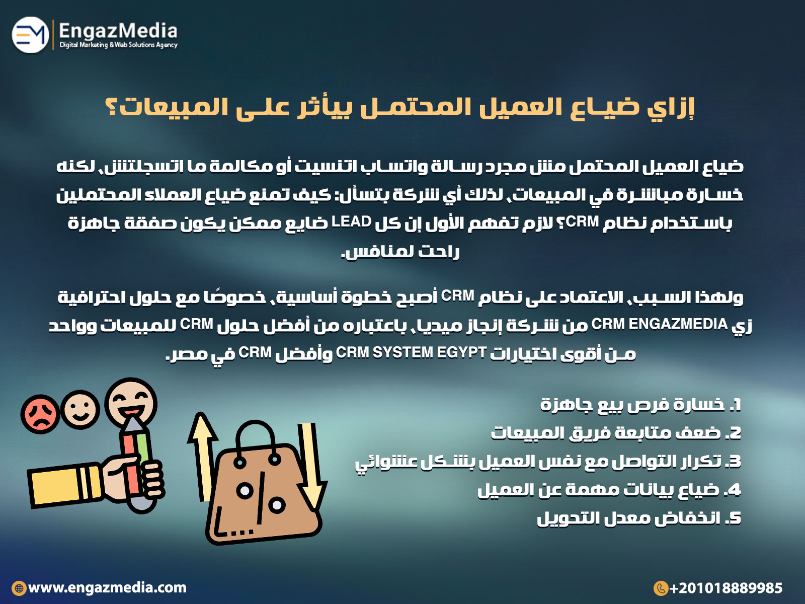 إزاي ضياع العميل المحتمل بيأثر على المبيعات؟