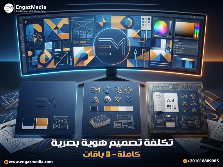 تكلفة تصميم هوية بصرية كاملة - 3 باقات