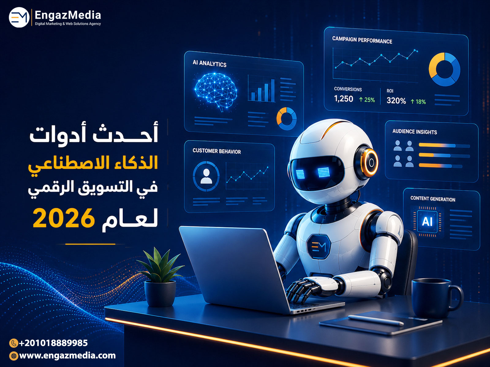 أحدث أدوات الذكاء الاصطناعي في التسويق الرقمي لعام 2026