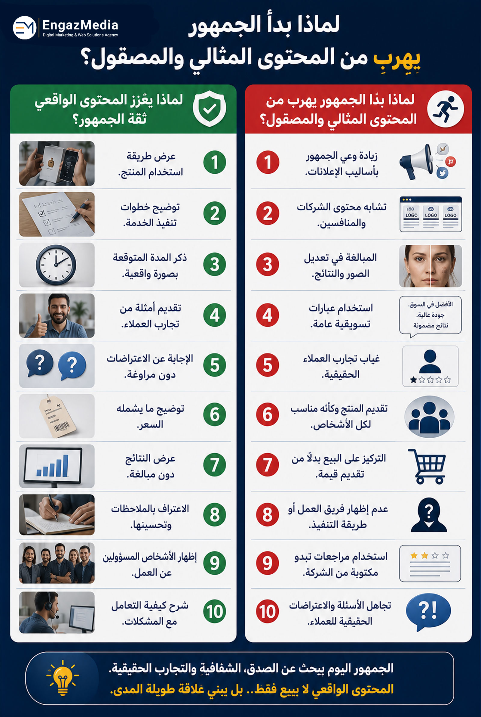 لماذا بدأ الجمهور يهرب من المحتوى المثالي والمصقول؟