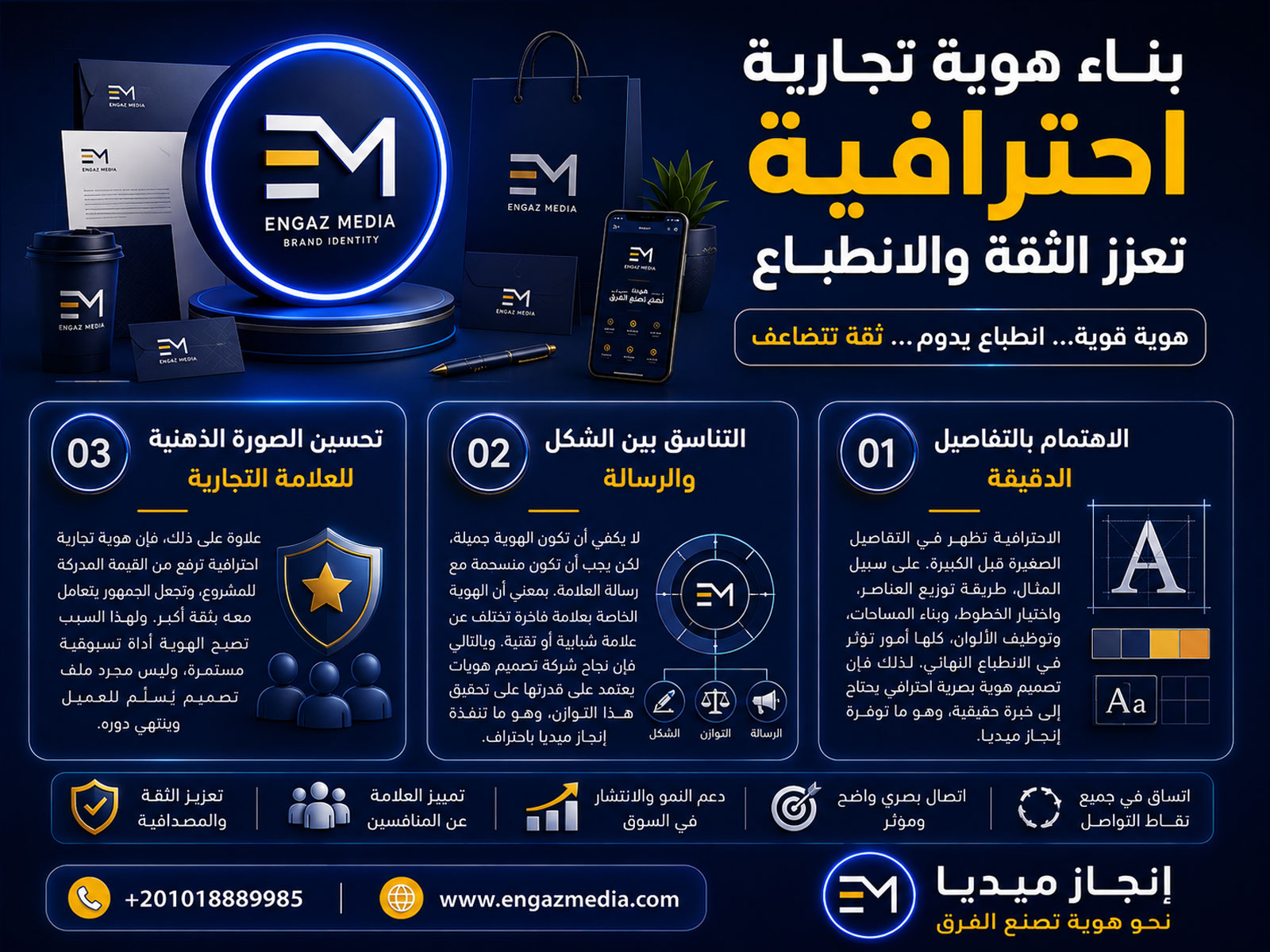 بناء هوية تجارية احترافية تعزز الثقة والانطباع