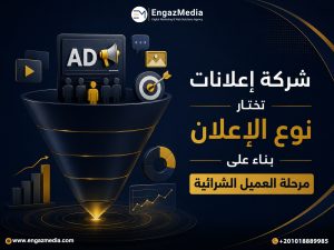 شركة إعلانات تختار نوع الإعلان بناء على مرحلة العميل الشرائية