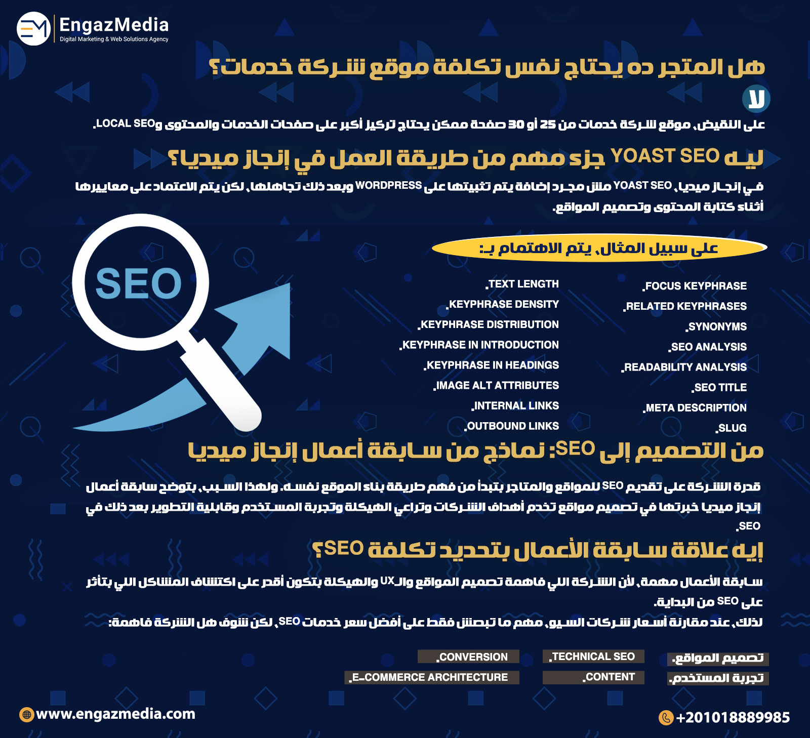 هل المتجر ده يحتاج نفس تكلفة موقع شركة خدمات؟