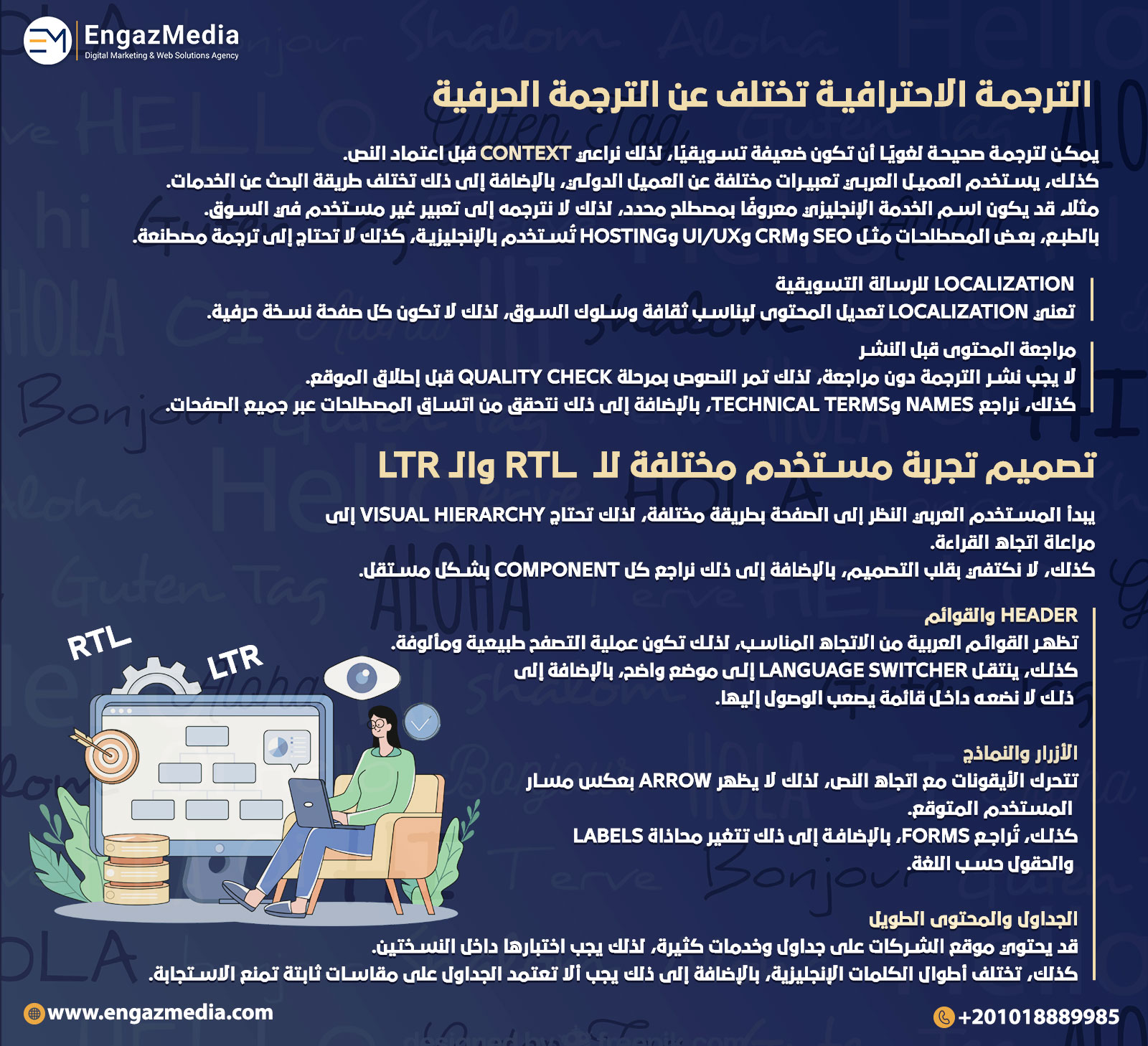 الترجمة الاحترافية تختلف عن الترجمة الحرفية