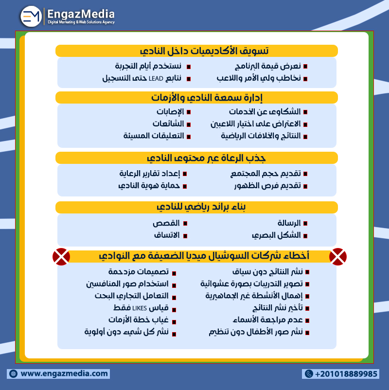 تسويق الأكاديميات داخل النادي