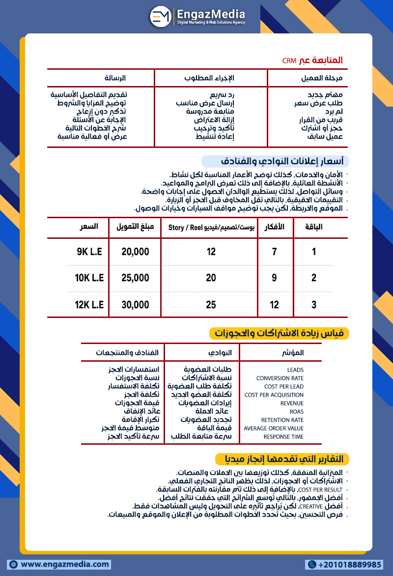 المتابعة عبر CRM